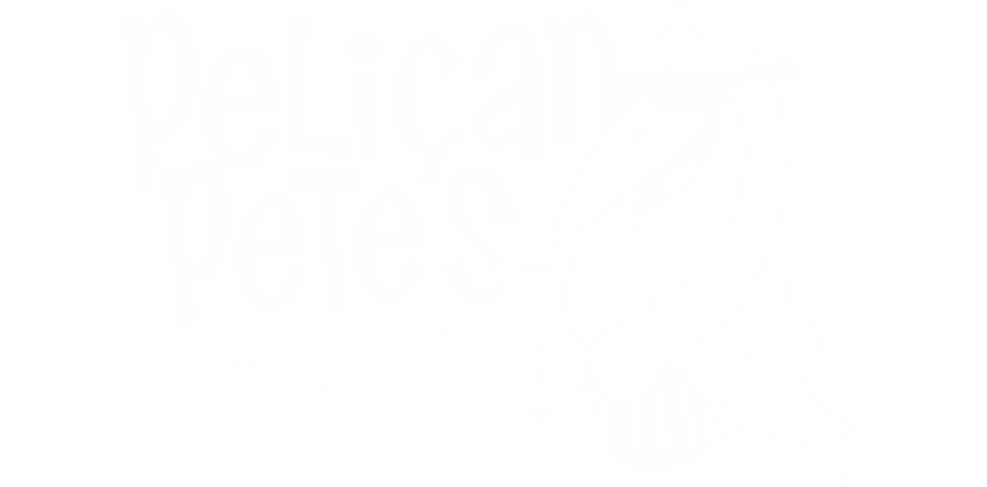 pelican pete logo white