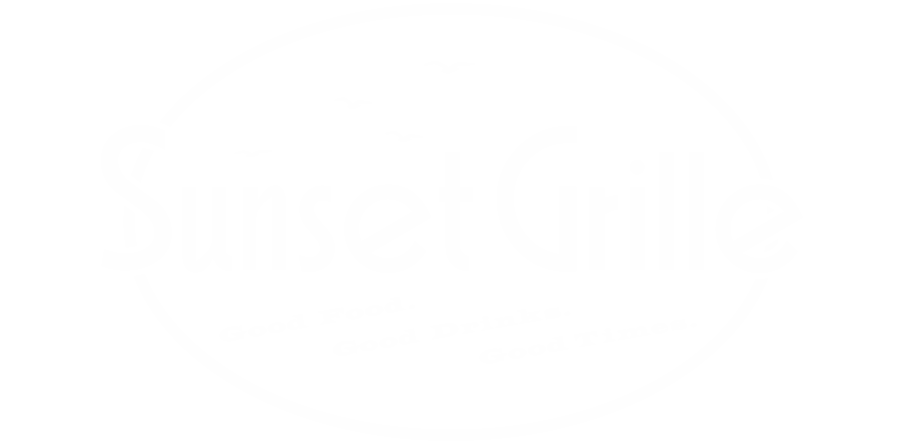 sunset grille logo white